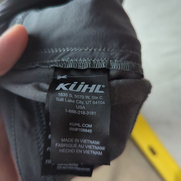 Kuhl Trekr Pants SZ 4 Regular Gray Style 6353 Cinch Up Trekr Hiking Zip Pockets - Picture 16 of 16